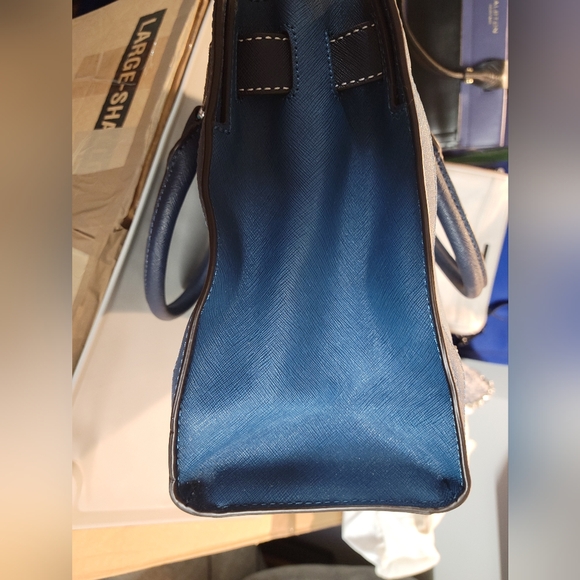 Blue Colorblock MK Bag - Picture 7 of 10